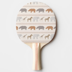 African animals pattern 1 ping pong paddle
