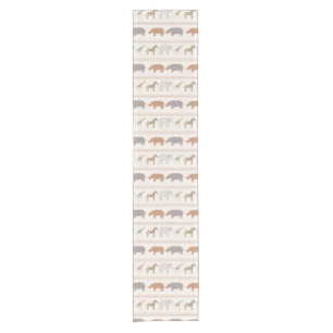 African animals pattern 1 short table runner
