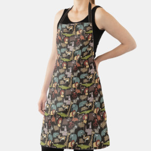 African Animals Pattern Apron