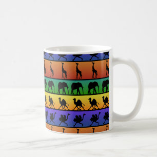 African Animals Pattern Coffee Mug