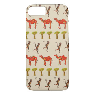 African Animals Pattern iPhone 8/7, Barely There iPhone 8/7 Case