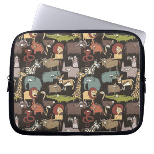 African Animals Pattern Laptop Sleeve