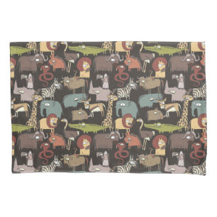 African Animals Pattern Pillowcase