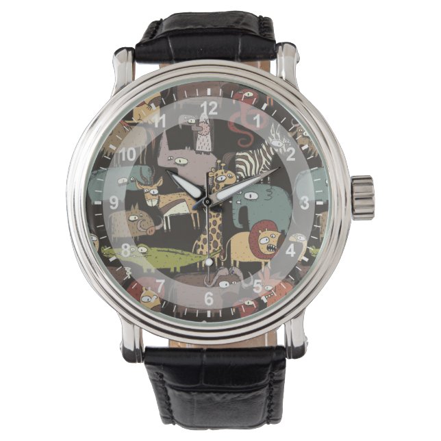 African Animals Pattern Watch (Front)