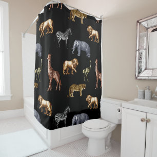 African Animals Shower Curtain