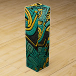 African Ankara Emerald Matrix Wine Box<br><div class="desc">Step into a world of elegance with our African Ankara Emerald Matrix line. These designs feature lush green tones interwoven with geometric precision,  inspired by Ankara's timeless beauty.</div>