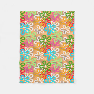 African Ankara Pattern Design  Fleece Blanket