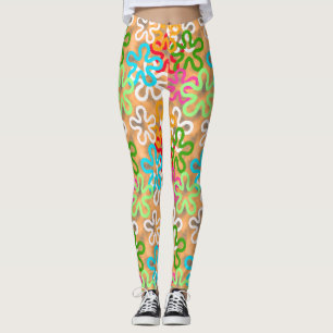 African Ankara Pattern Design  Leggings