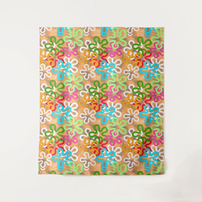 African Ankara Pattern Design  Tapestry (Front)