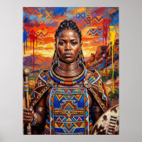 African Art Afrocentric Poster
