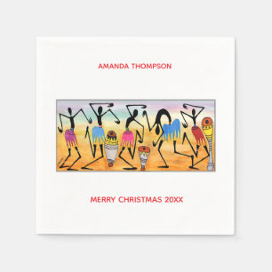 African Art, Awesome Christmas Napkin