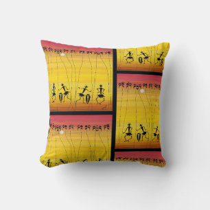 African Art, Awesome Tropical Sunset Cushion