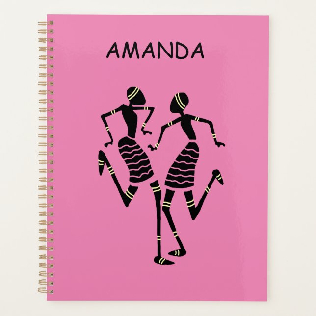 African Art, 'Best Ever Friends'  Planner (Front)