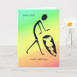 African Art Celebration of Colours Birthday Card