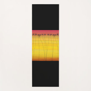 African art, Coconut Trees Yoga Mat