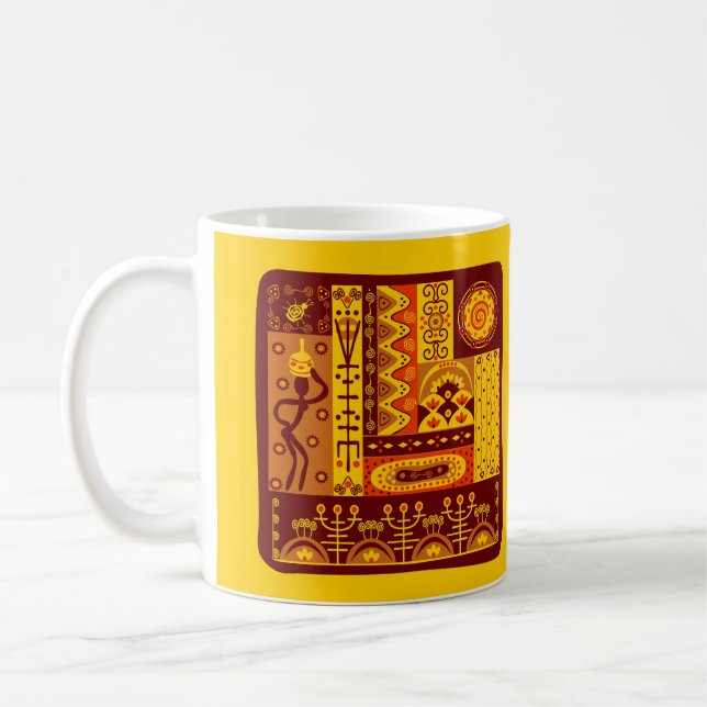 African Art Coffee Mug (Left)