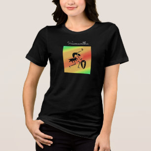 African Art, Colourful, Awesome Silhouette Dancer Tri-Blend Shirt