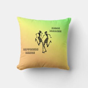 African Art, Colourful Happiness Dance Cushion
