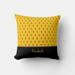 African Art, Festival Dance, Orange Cushion