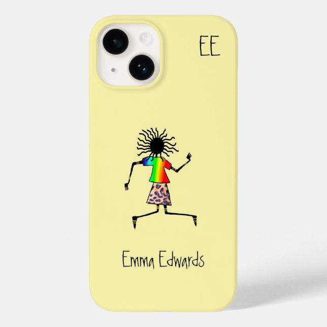 African Art, Happiness Music Case-Mate iPhone Case (Back)