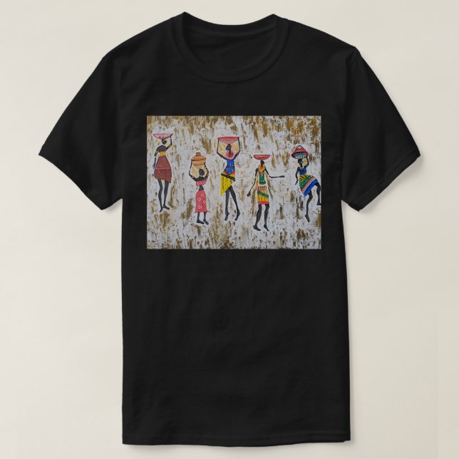 African Art Long T-Shirt (Design Front)