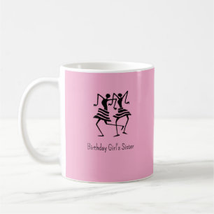African Art, Silhouette Birthday Celebration  Coffee Mug