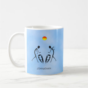 African Art, Silhouette Dancers and Drumming Coffee Mug