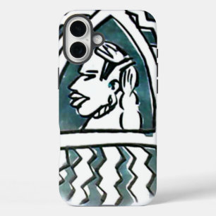 African Art Style iPhone 16 Plus Case