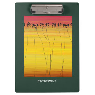 African Art, Sunset and Environment Clipboard