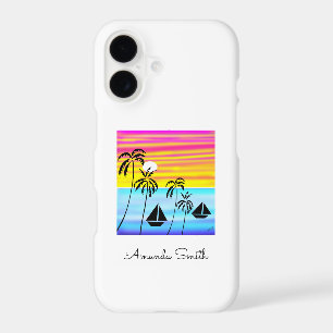 African Art, Tropical Summer Sunset Sailing