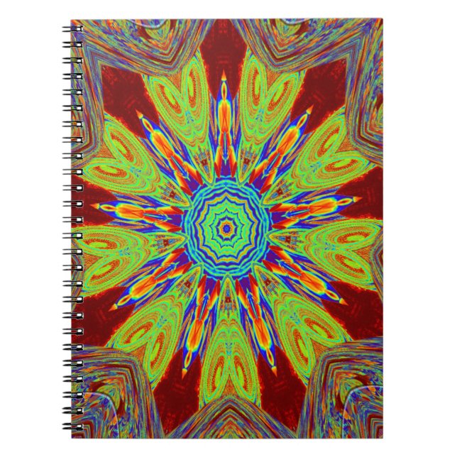 African Asian European ethnic pattern Notebook (Front)