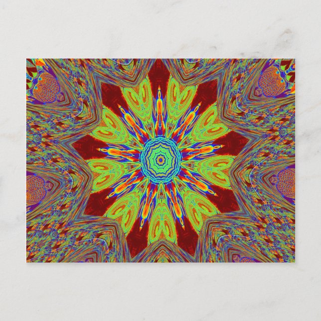 African Asian European ethnic pattern Postcard (Front)