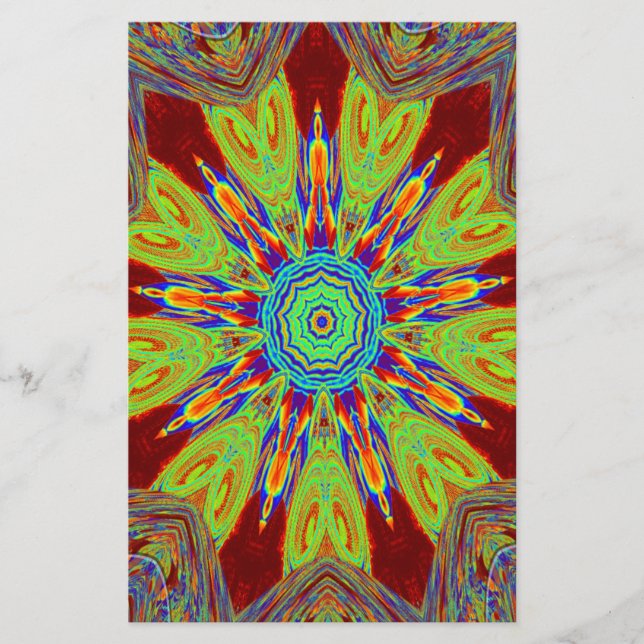 African Asian European ethnic pattern Stationery (Front)