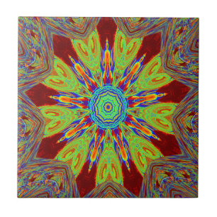 African Asian European ethnic pattern Tile