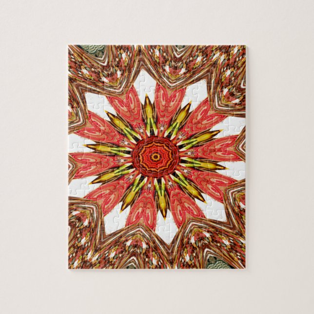 African Asian traditional edgy pattern Jigsaw Puzzle (Vertical)