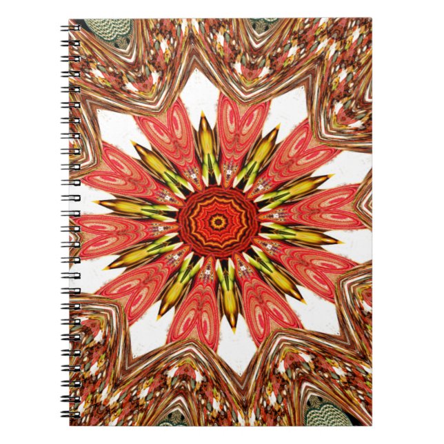 African Asian traditional edgy pattern Notebook (Front)