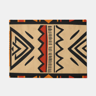 African background in warm colours doormat