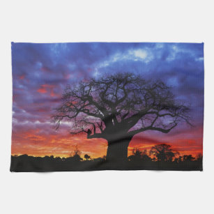 African baobab tree, Adansonia digitata, 2 Tea Towel
