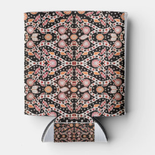 African Batik Climbing Ivy Can Cooler