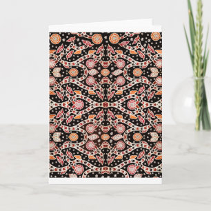 African Batik Climbing Ivy Card