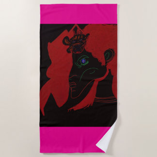 African Beastmaster Queen Beach Towel