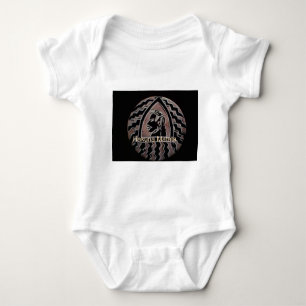African Beauty: Bongo Maasai Portrait Tribal Art Baby Bodysuit
