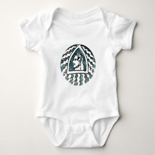 African Beauty Bongo Maasai Portrait Tribal Art Baby Bodysuit