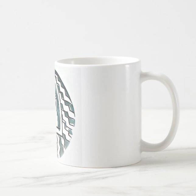 African Beauty Bongo Maasai Portrait Tribal Art  Coffee Mug (Right)