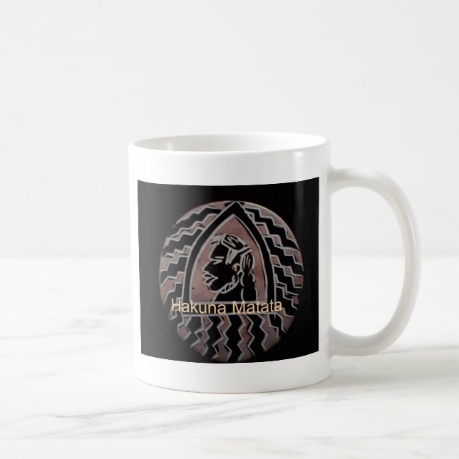African Beauty: Bongo Maasai Portrait Tribal Art Coffee Mug (Right)