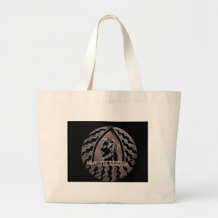 African Beauty: Bongo Maasai Portrait Tribal Art Large Tote Bag