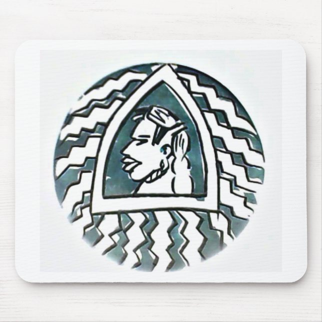 African Beauty Bongo Maasai Portrait Tribal Art   Mouse Pad (Front)