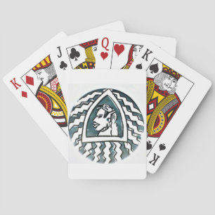African Beauty Bongo Maasai Portrait Tribal Art Playing Cards
