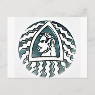 African Beauty Bongo Maasai Portrait Tribal Art  Postcard