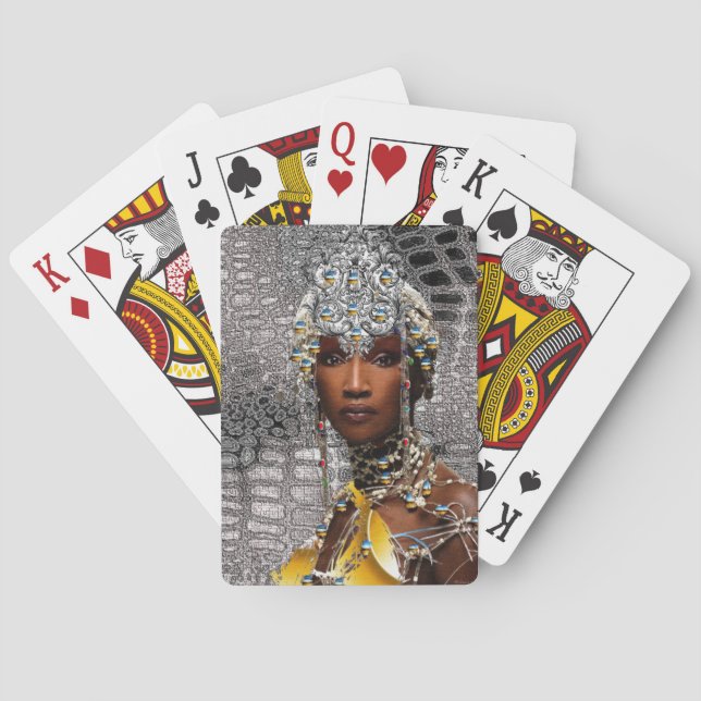 African Beauty Playing Cards (Back)
